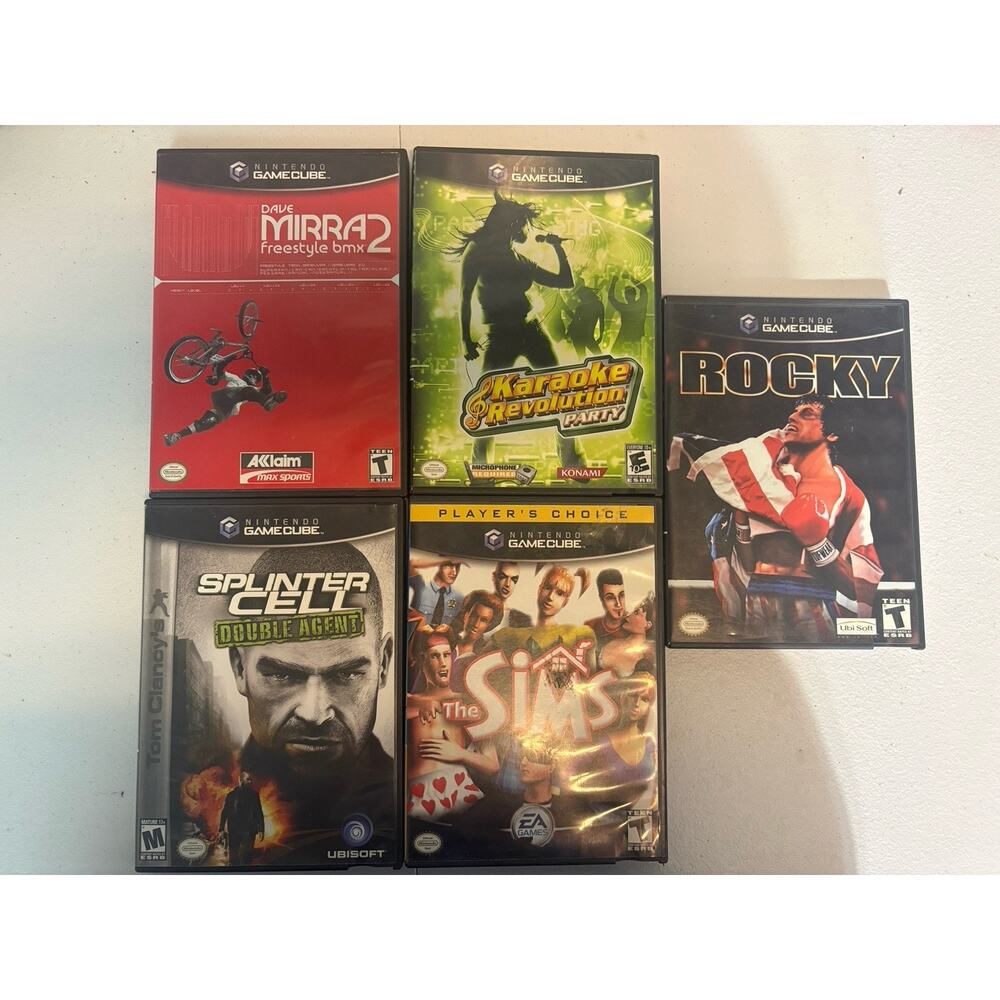 Nintendo GameCube 5 Game Bundle Lot All CIB - Boot Tested